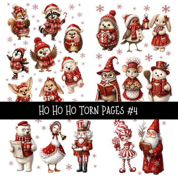 Ho Ho Ho Torn Pages UV DTF Decal sheets 11 Designs available