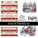 Ho Ho Ho Torn Pages UV DTF Decal sheets 11 Designs available