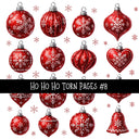 Ho Ho Ho Torn Pages UV DTF Decal sheets 11 Designs available