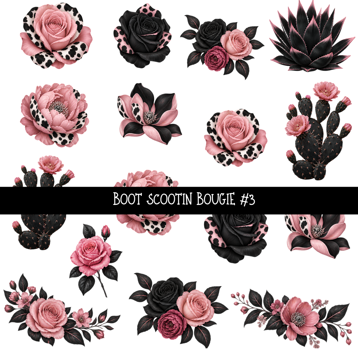Boot Scootin Bougie   - UV DTF Decal sheets
