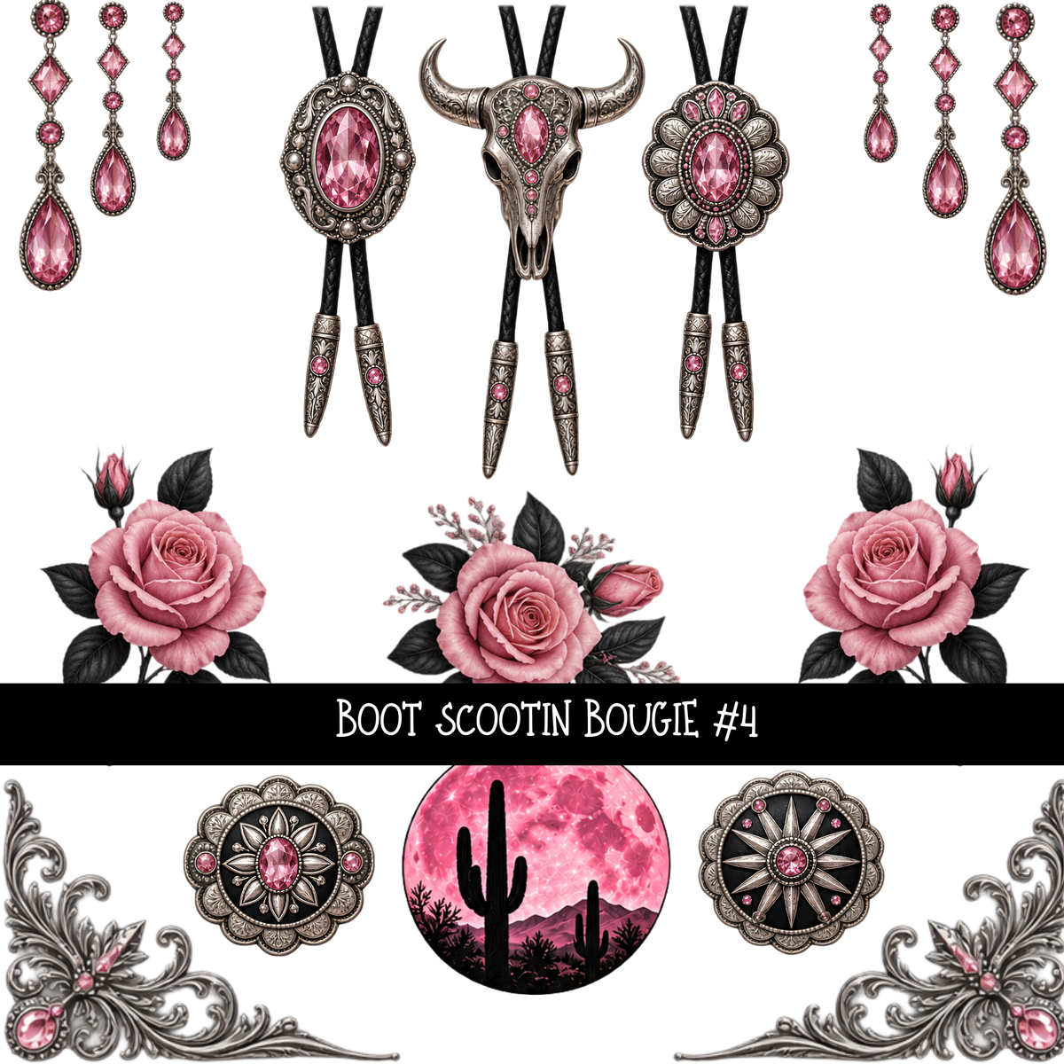 Boot Scootin Bougie   - UV DTF Decal sheets