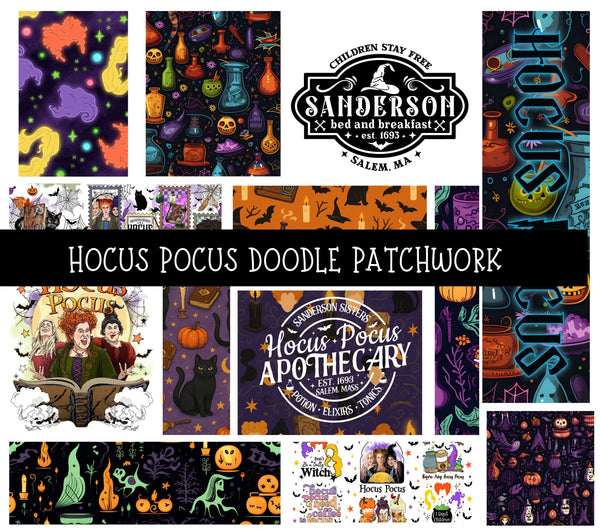 Hocus Pocus Doodle Patchwork Set