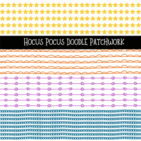 Hocus Pocus Doodle Patchwork Set