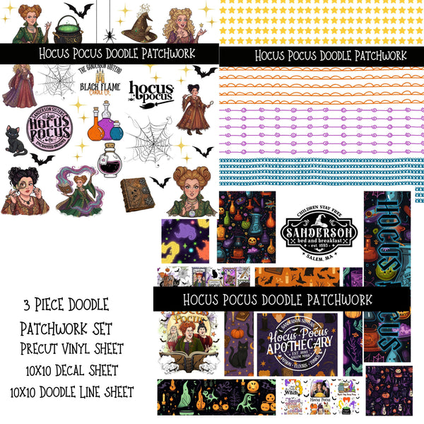 Hocus Pocus Doodle Patchwork Set