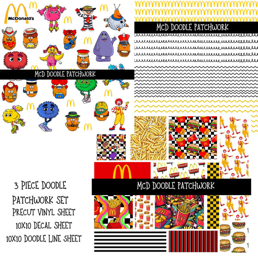 McD's Doodle Patchwork Set