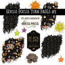 Hocus Pocus Torn Pages UV DTF Decal sheets 3 designs available