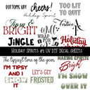 Holiday Spirits UV DTF Decal sheets 5 designs available
