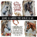 Home is where the Horse is Torn Pages UV DTF Decal sheets 2 Designs available