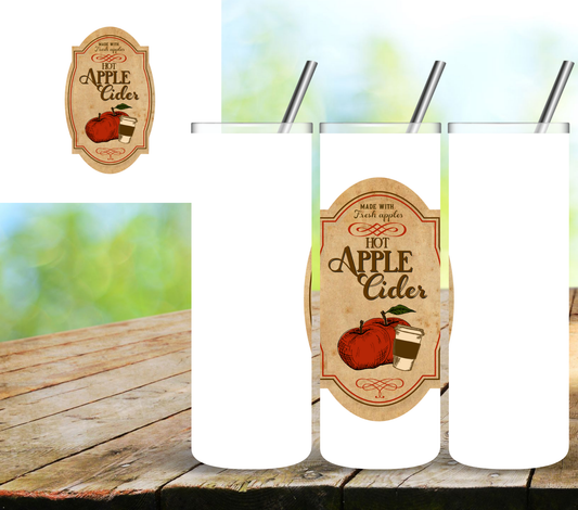 Apple Cider Drink Label - UV DTF Decals - 2 Variants