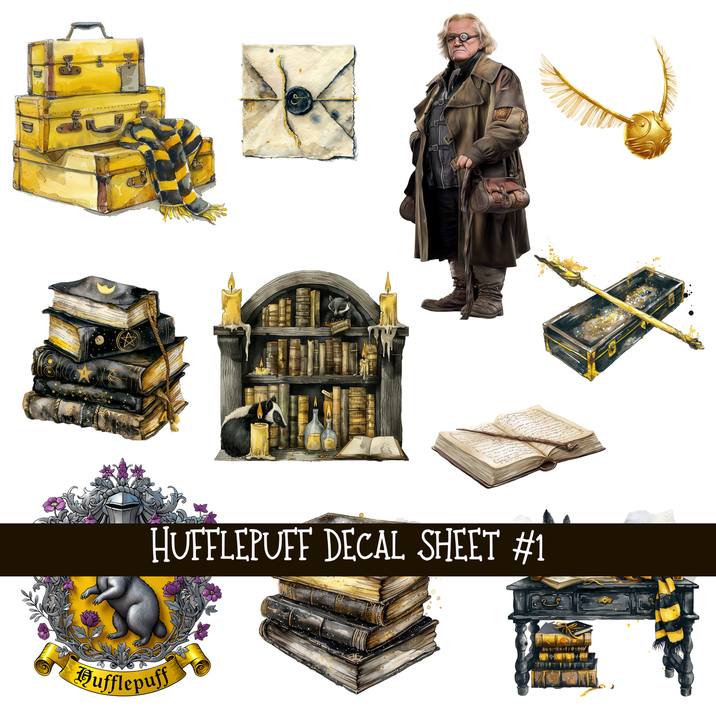World of Hogwarts Collection UV Decal sheets 9 to choose from