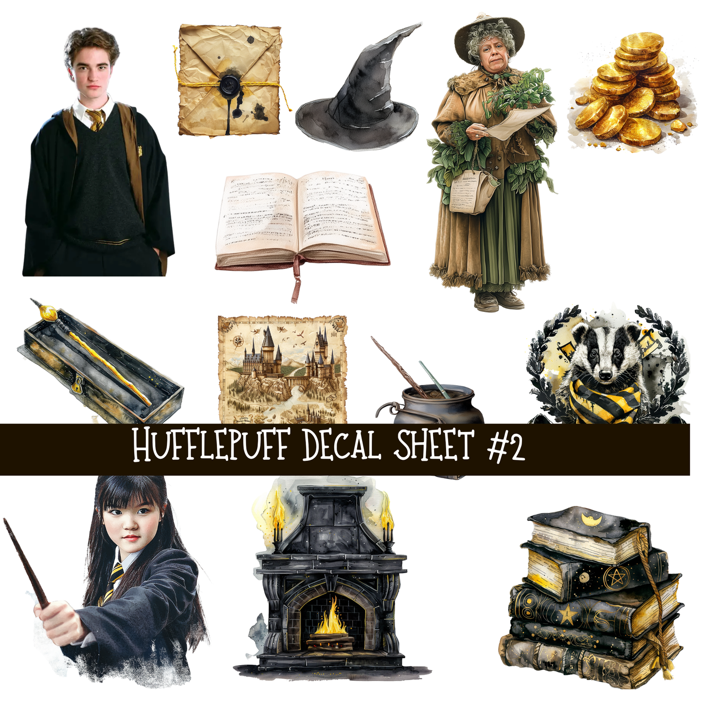 World of Hogwarts Collection UV Decal sheets 9 to choose from