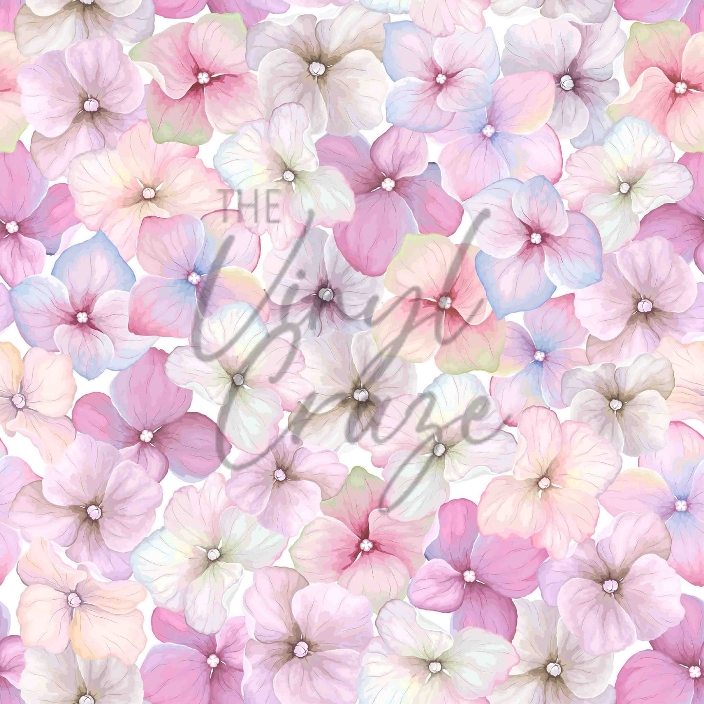 Hydrangea Watercolor - Adhesive Vinyl Sheets