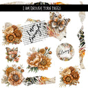 I am enough Torn pages UV DTF Decal sheets