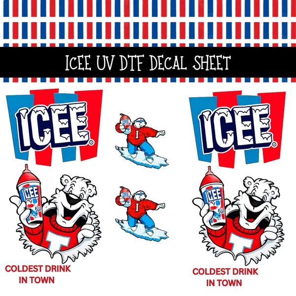 Icee UV DTF Decal sheets Icee UV DTF Decal sheets