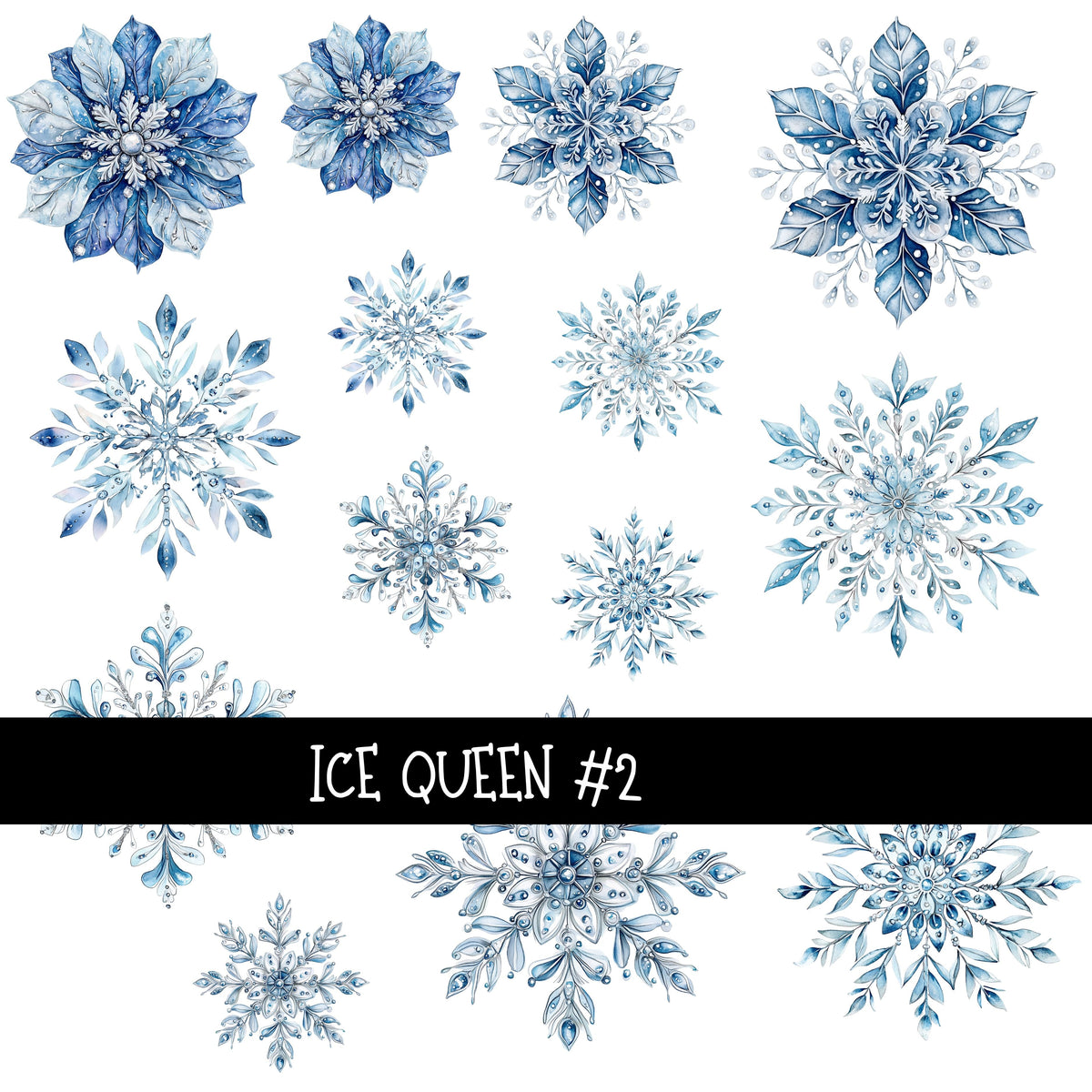 Ice Queen Collection 4 UV Decal sheets to choose from