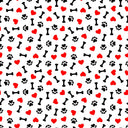Dog Bones And Paw - Adhesive Vinyl Sheets