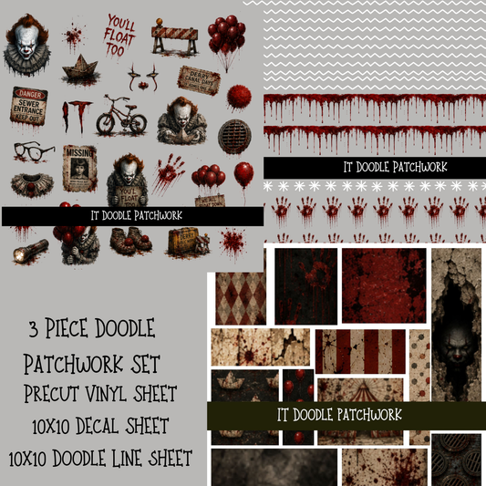 IT Doodle Patchwork Set