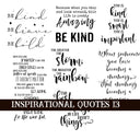 Inspirational Quotes 13 UV DTF Decal Sheets