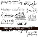 Inspirational Quotes 9 UV DTF Decal Sheets