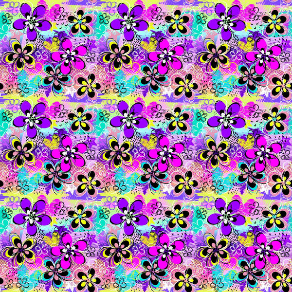 In Your Face Flowers - Adhesive Vinyl Sheets