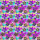 In Your Face Flowers - Adhesive Vinyl Sheets