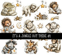 It's a jungle out there UV DTF Decal sheets 3 designs available