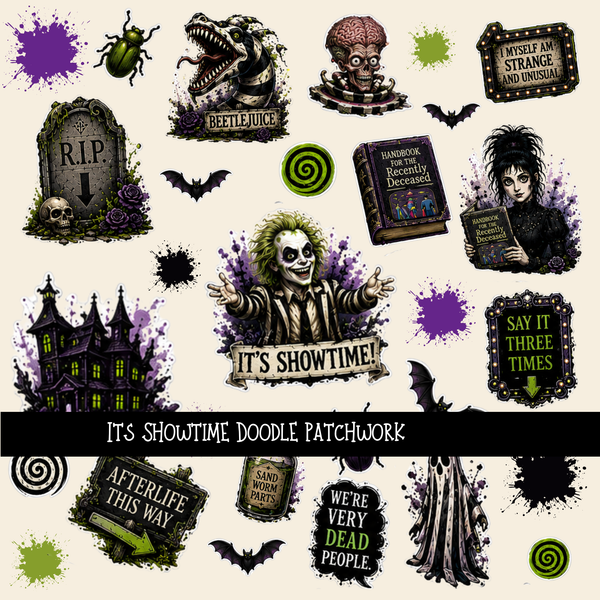 Its Showtime Doodle Patchwork Set
