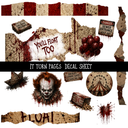 IT Torn Pages - UV DTF Decal sheet