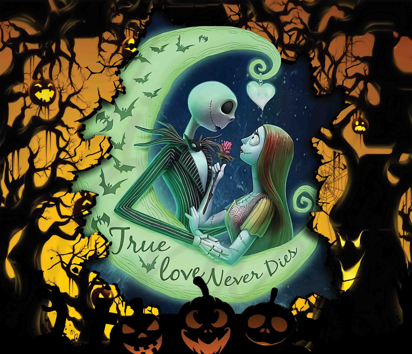 Jack and Sally in the Trees - Adhesive Vinyl Wrap