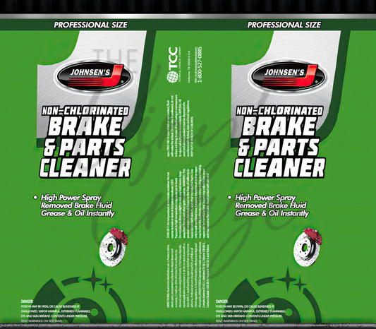 Johnson Brake Cleaner - Adhesive Vinyl Wrap