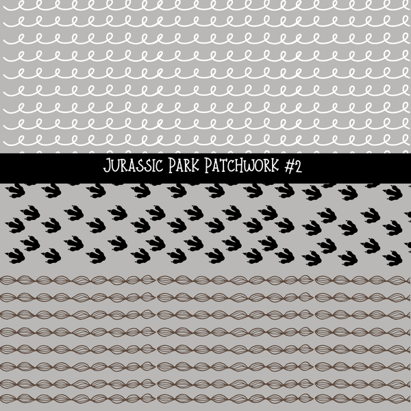 Jurassic Doodle Patchwork Set (2 variations)