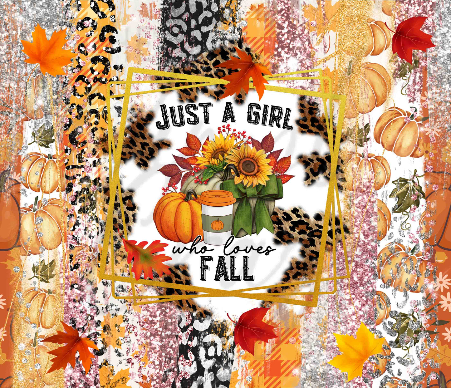 Just A Girl Who Loves Fall - Adhesive Vinyl Wrap