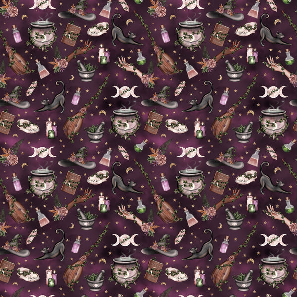 Just Witchy - Adhesive Vinyl 12x12 Sheets - 20 Design Options