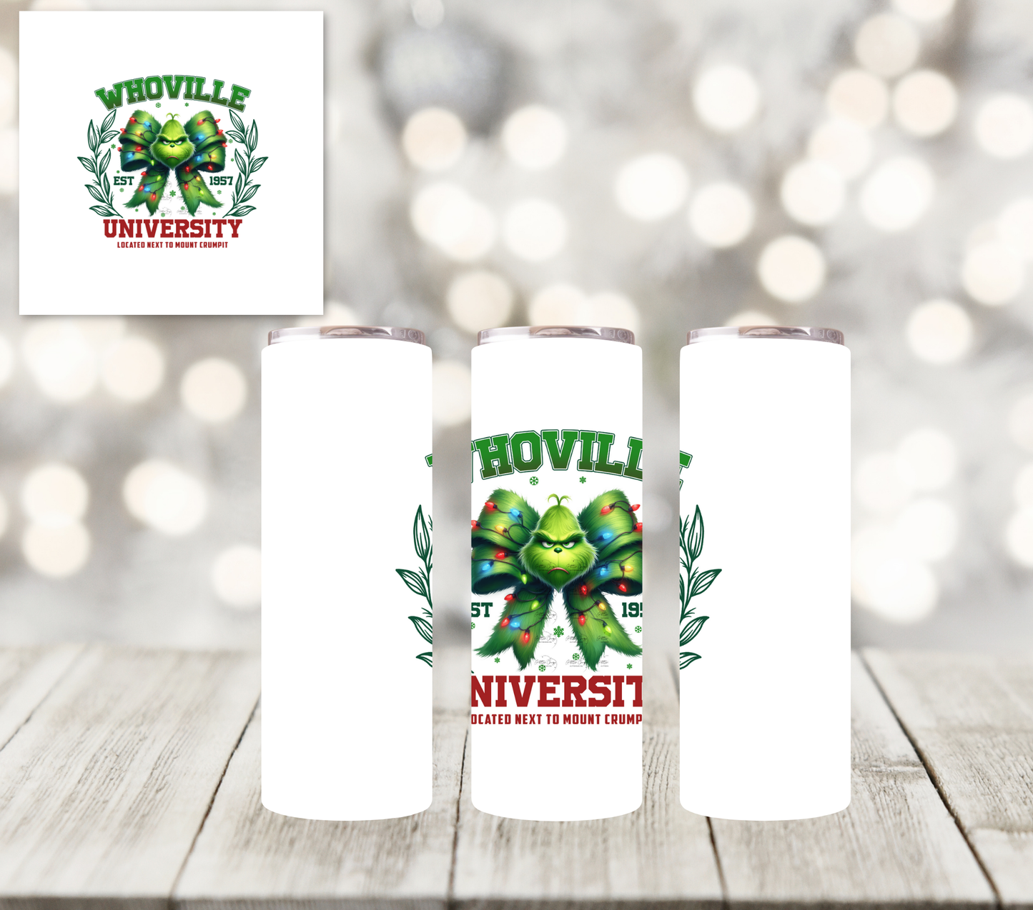 Whoville University - UV DTF Decal