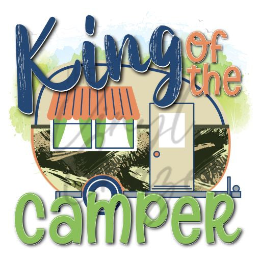 King of the Camper - UV DTF Decal