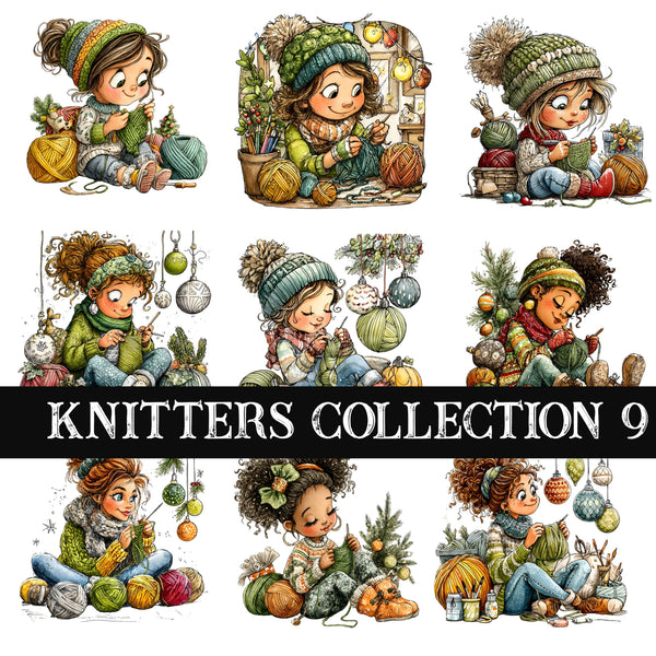 Knitters Collection UV DTF Decal Sheets 9 Design sheets