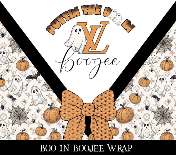 Boo in Boojee Vinyl tumbler wraps