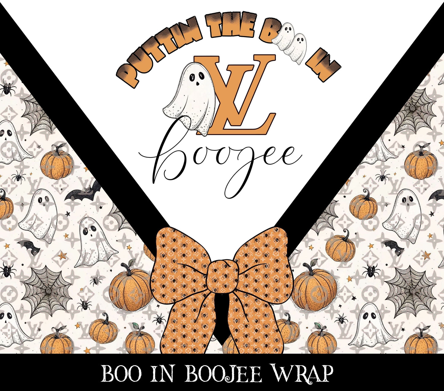 Boo in Boojee Vinyl tumbler wraps