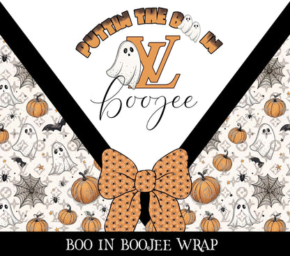 Boo in Boojee Vinyl tumbler wraps