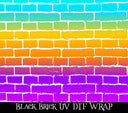 White Brick UV DTF tumbler wraps