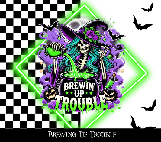 Brewing Up Trouble - Vinyl tumbler wraps