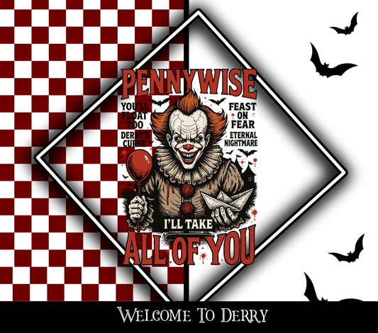 Welcome to Derry - Vinyl tumbler wraps