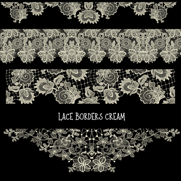 Lace Borders UV DTF Decal sheets
