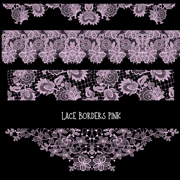 Lace Borders UV DTF Decal sheets