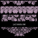 Lace Borders UV DTF Decal sheets