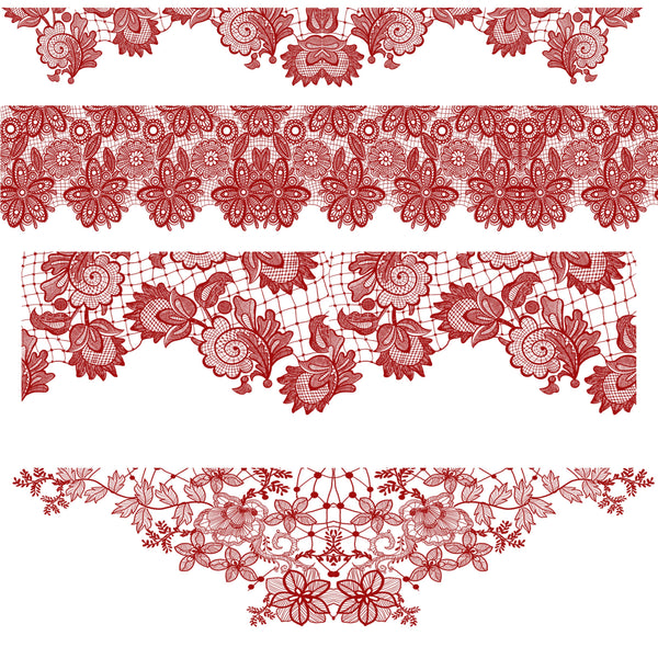 Lace Borders UV DTF Decal sheets