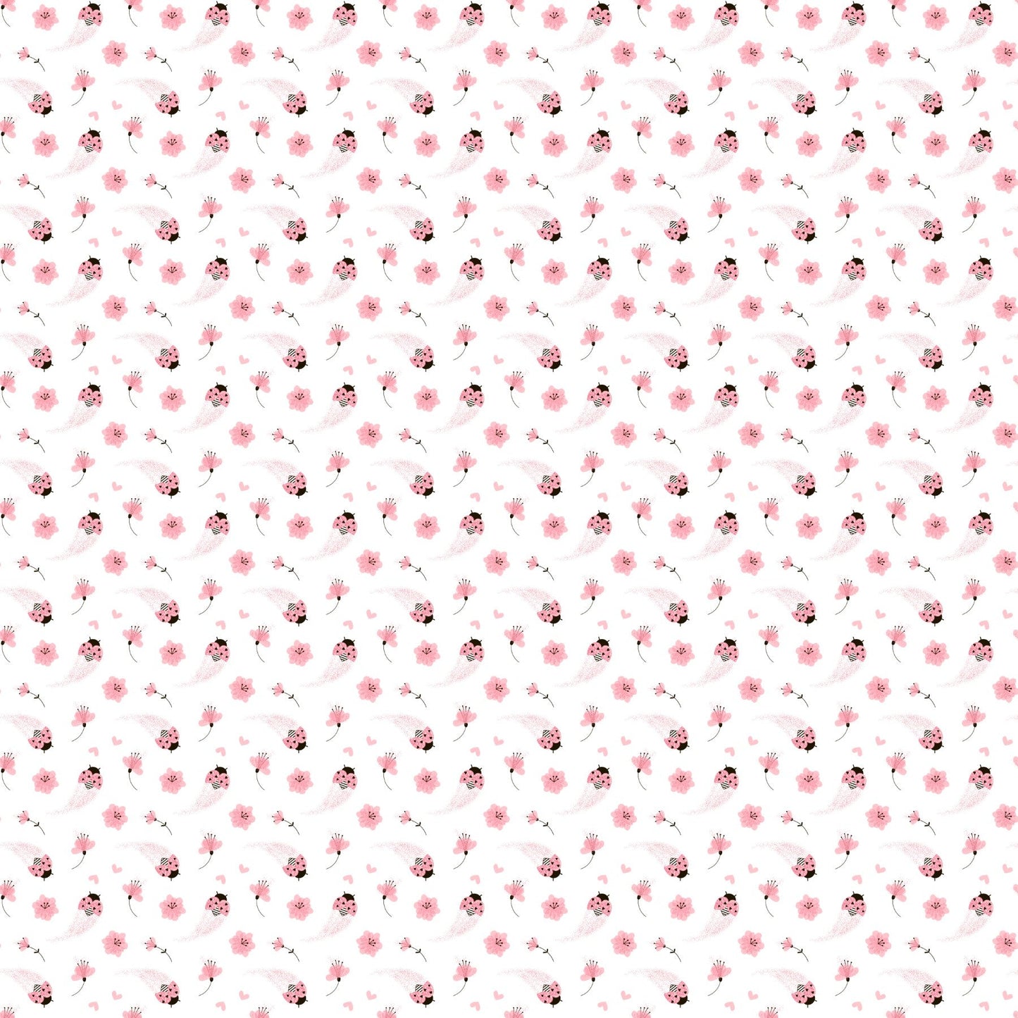 Pink Ladybugs - Adhesive Vinyl sheets