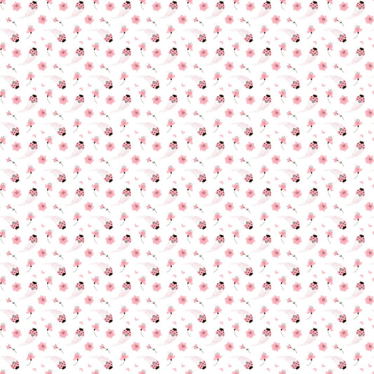 Pink Ladybugs - Adhesive Vinyl sheets