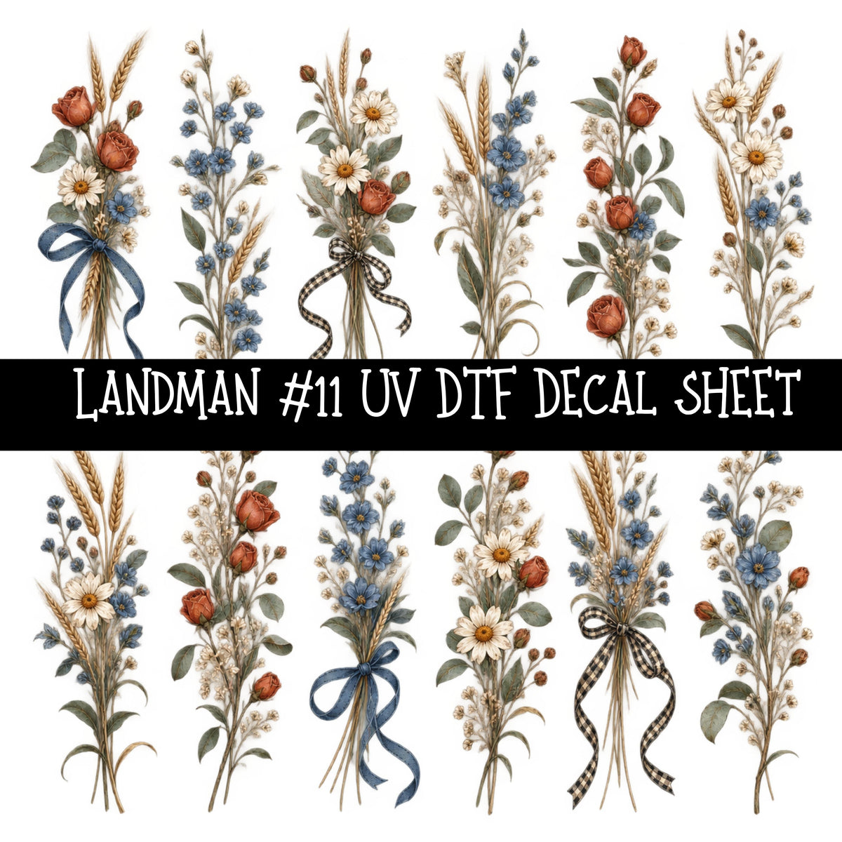 Landman UV DTF Decal sheets 14 Designs available