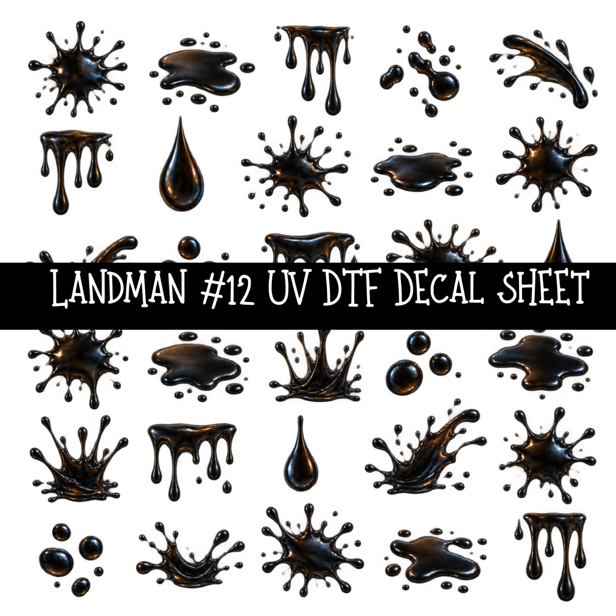Landman UV DTF Decal sheets 14 Designs available